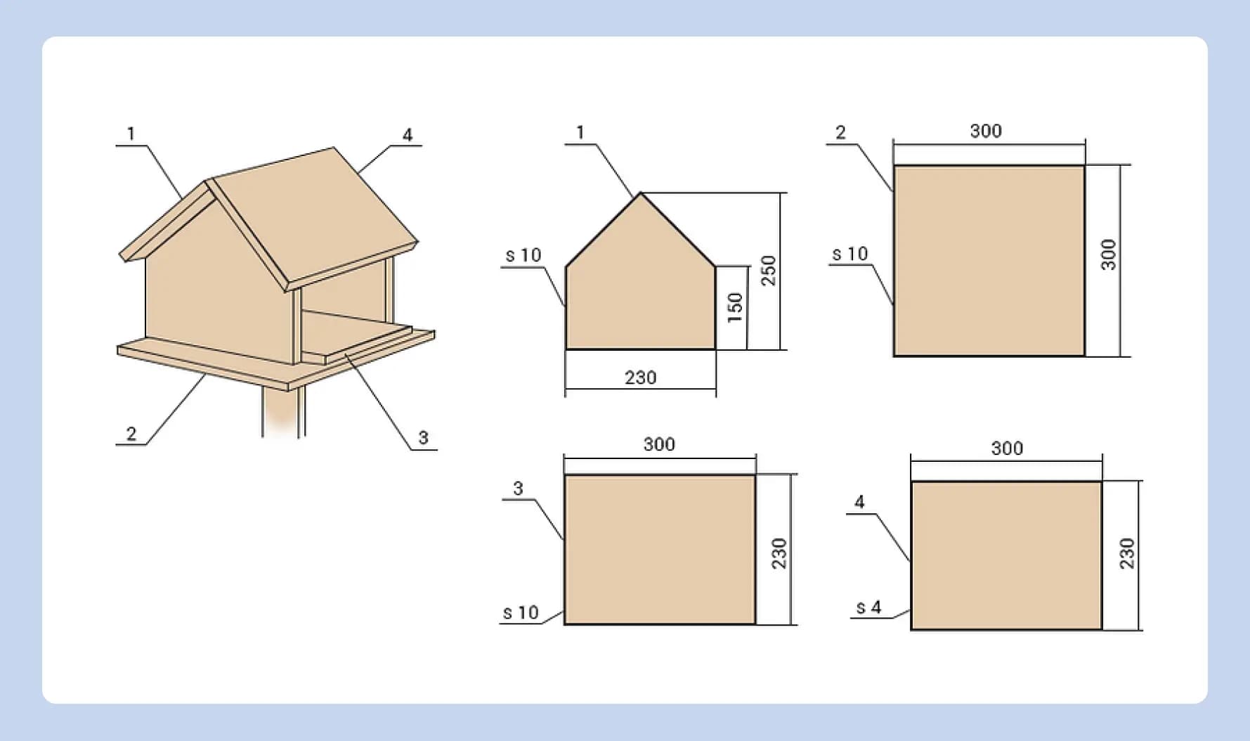 схема кормушки