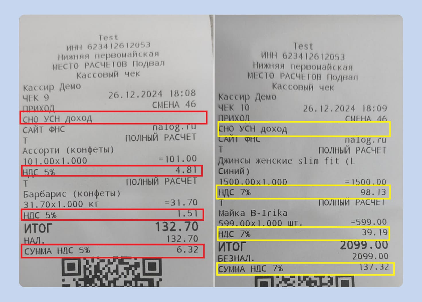 сумма ндс в чеках
