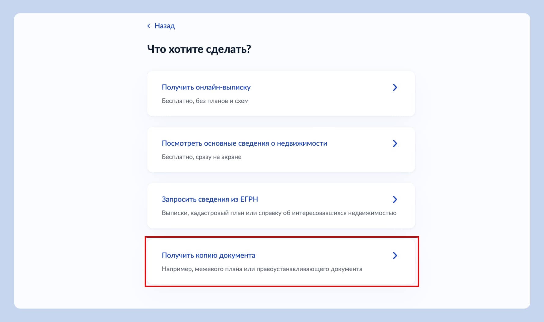 Форма заявления на Госуслугах